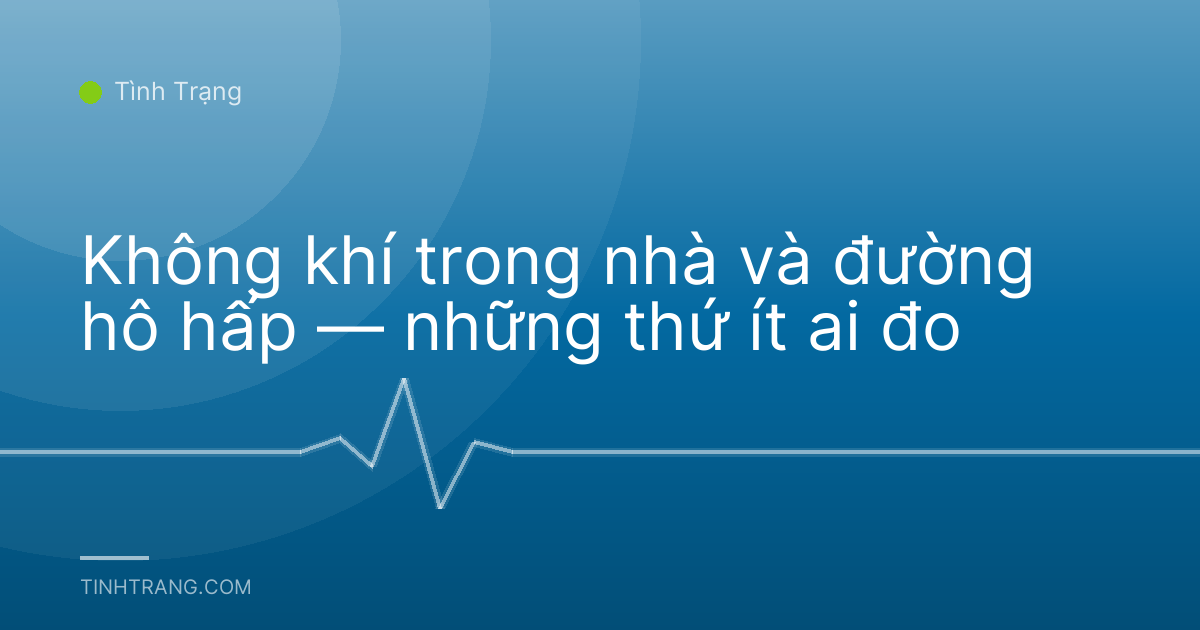 Không khí trong nhà và đường hô hấp — những thứ ít ai đo