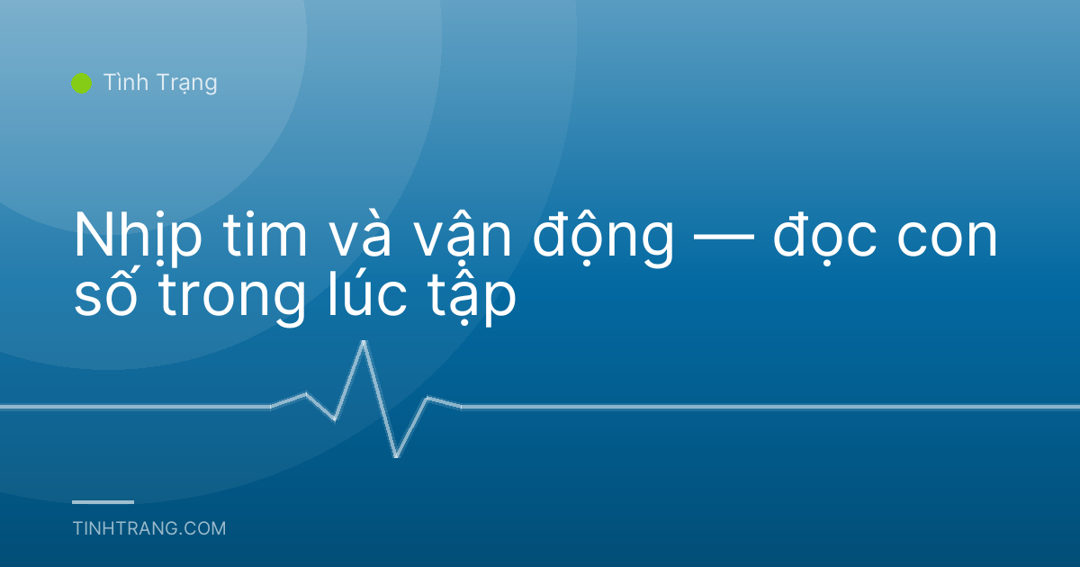 Nhịp tim và vận động — đọc con số trong lúc tập